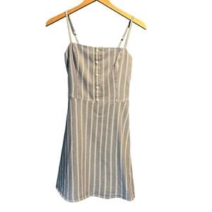 Hollister Mini Dress Blue and White Striped Size Small